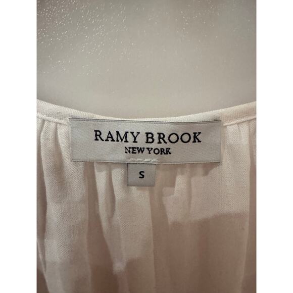 Ramy Brook Jacy White Lace Trim Mini Dress - Size Small - Picture 3 of 5